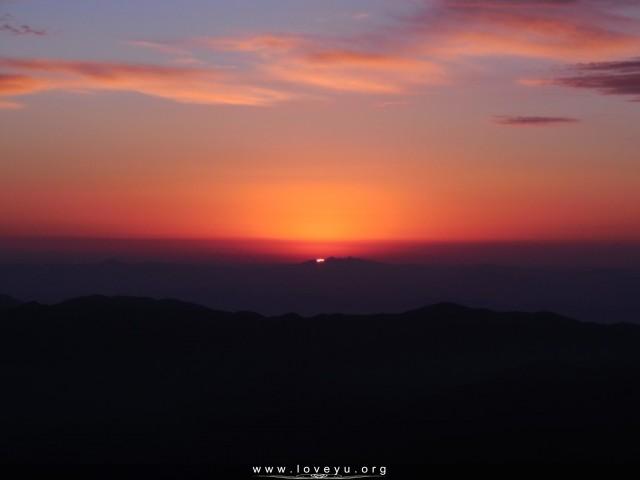 黄山日出